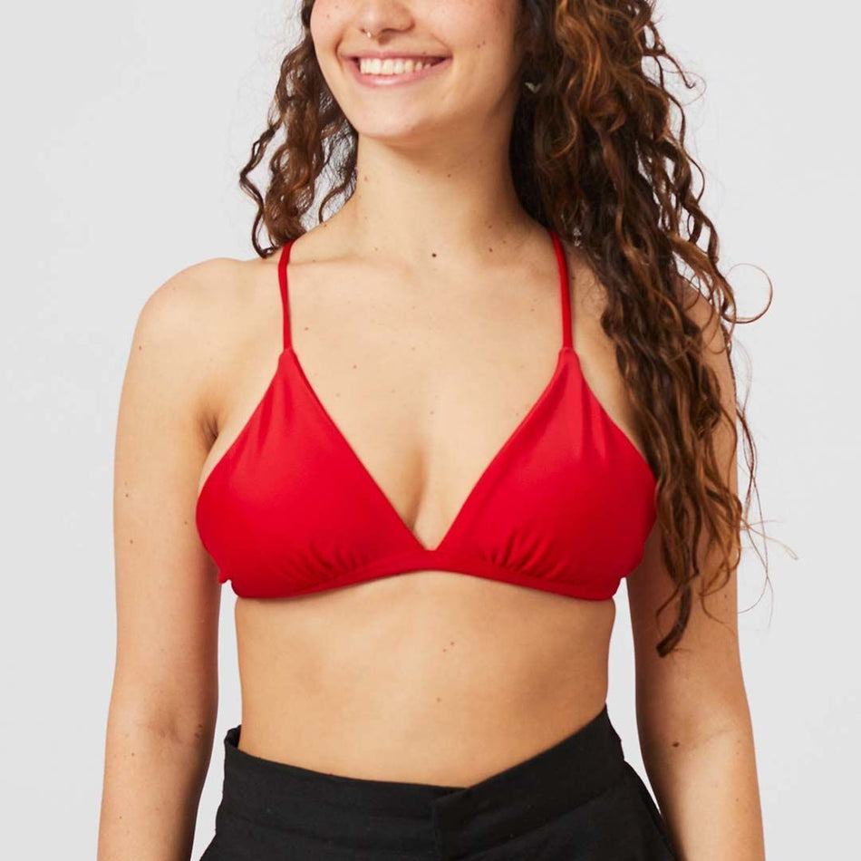 Top Tiras Finas Vermelho