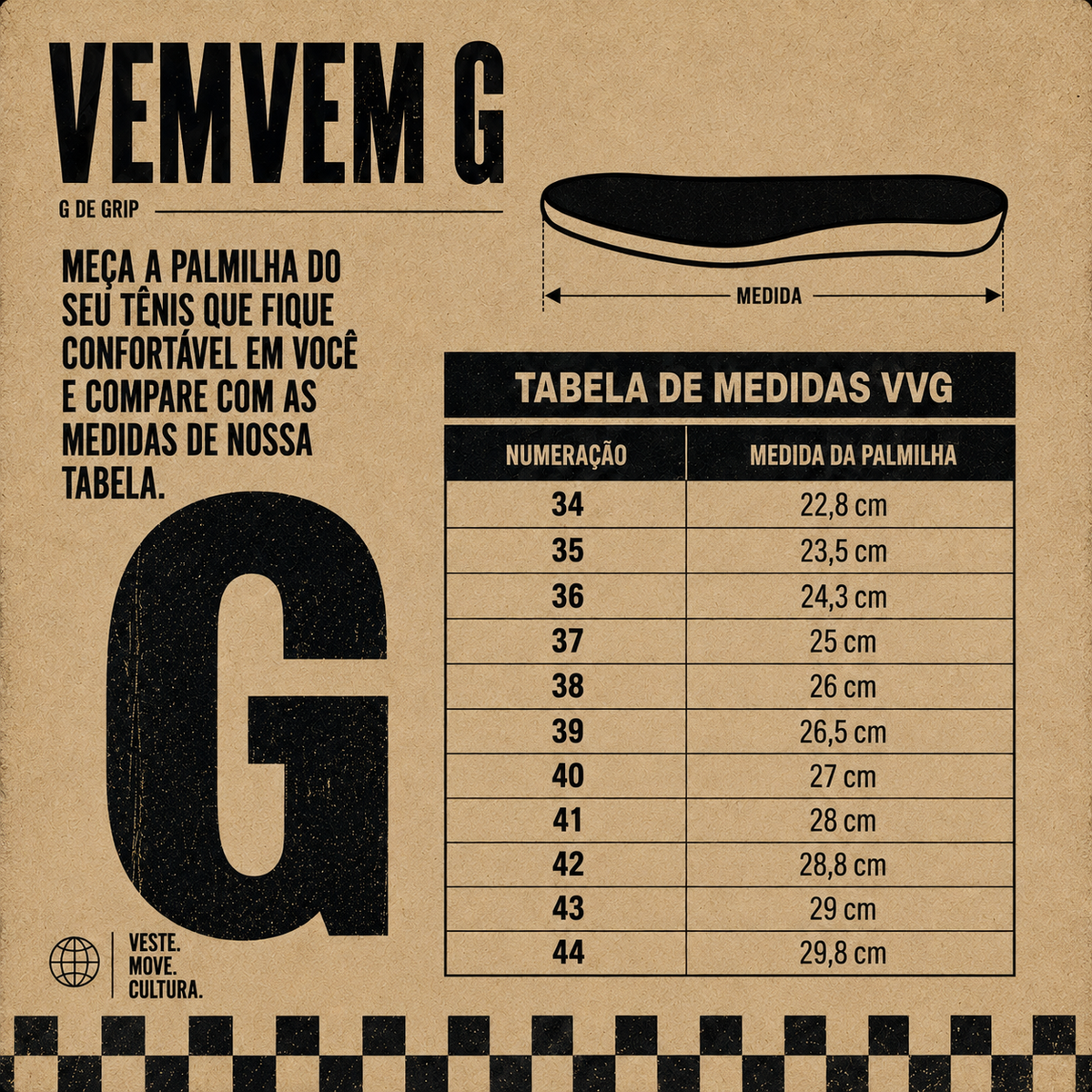 Tabela de Medidas